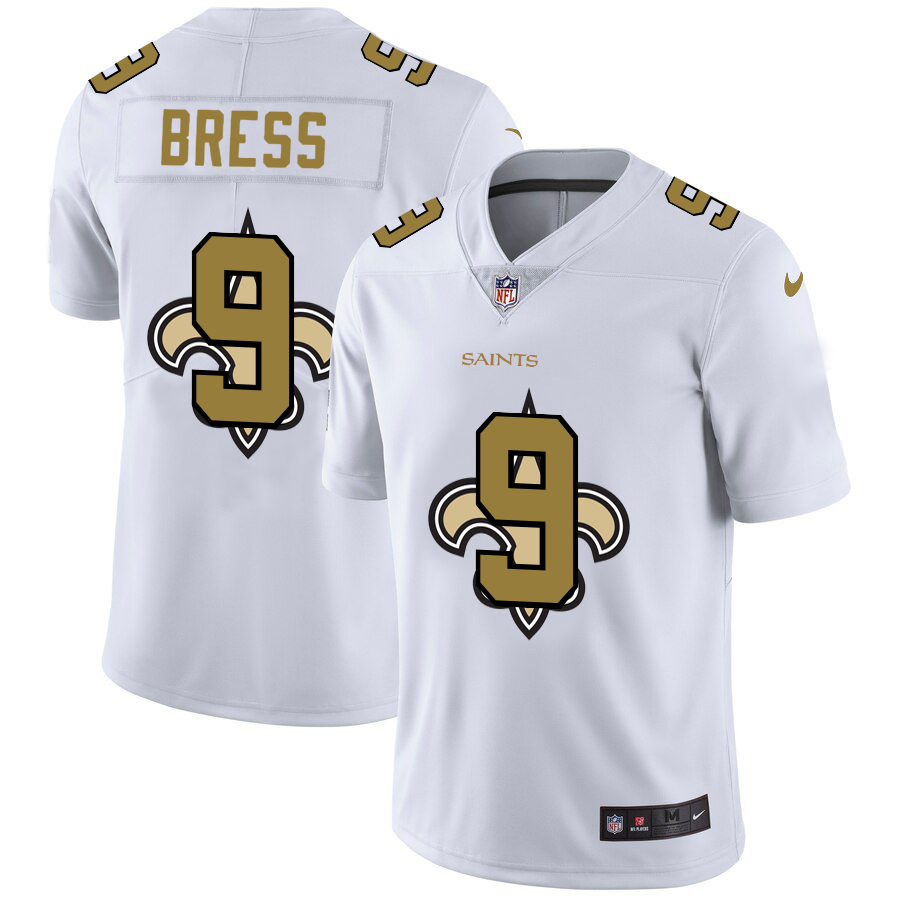 2020 New Men New Orleans Saints #9 Brees white  Limited NFL Nike jerseys->green bay packers->NFL Jersey